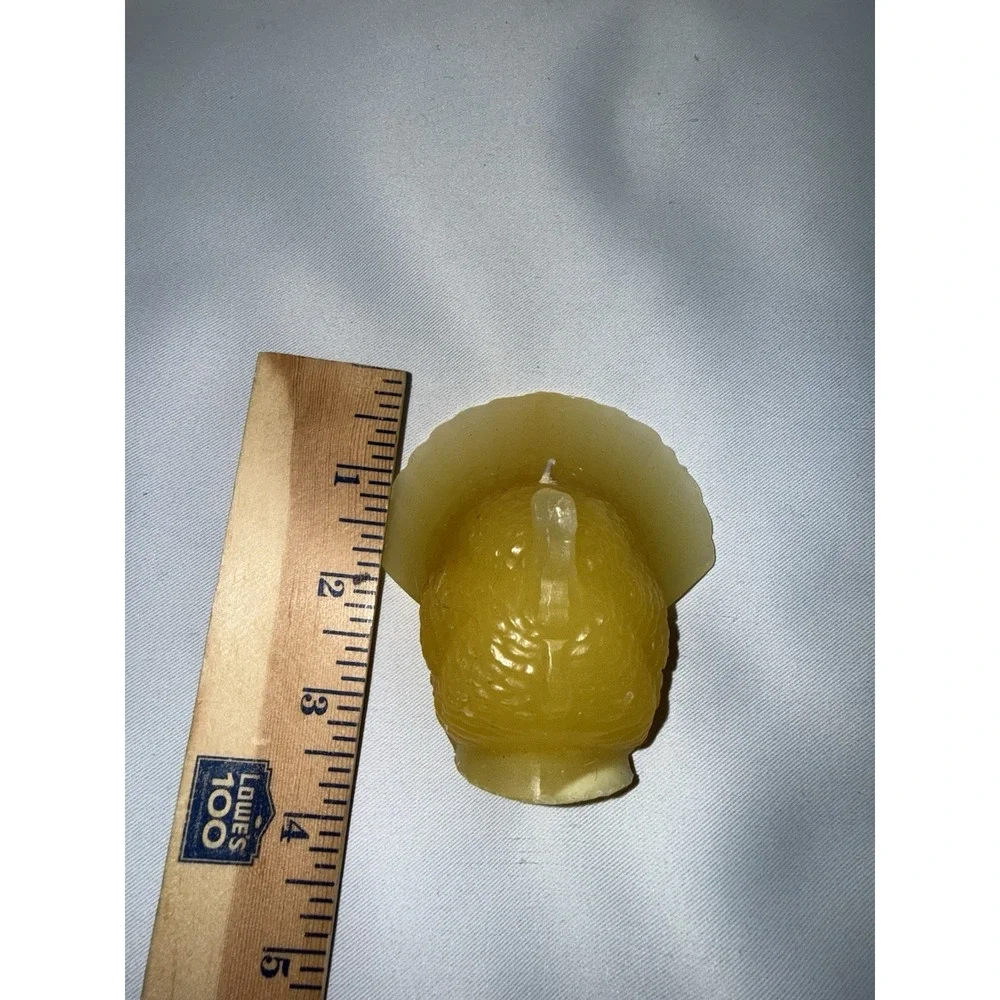 Turkey Shaped Beeswax Candle Small Thanksgiving Fall‎